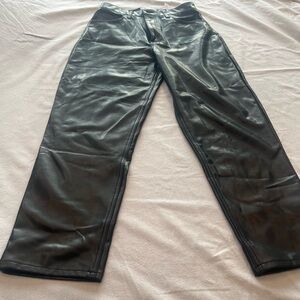 Abercrombie & Fitch Black leather Pants